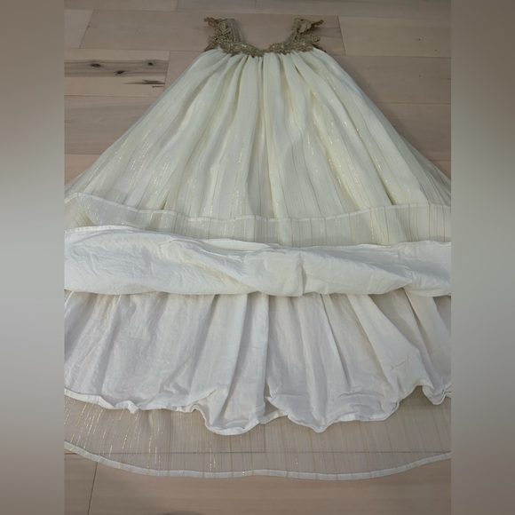 Sweet Boutons Metallic Thread Kids Dress Girls Size 7 - Picture 8 of 17